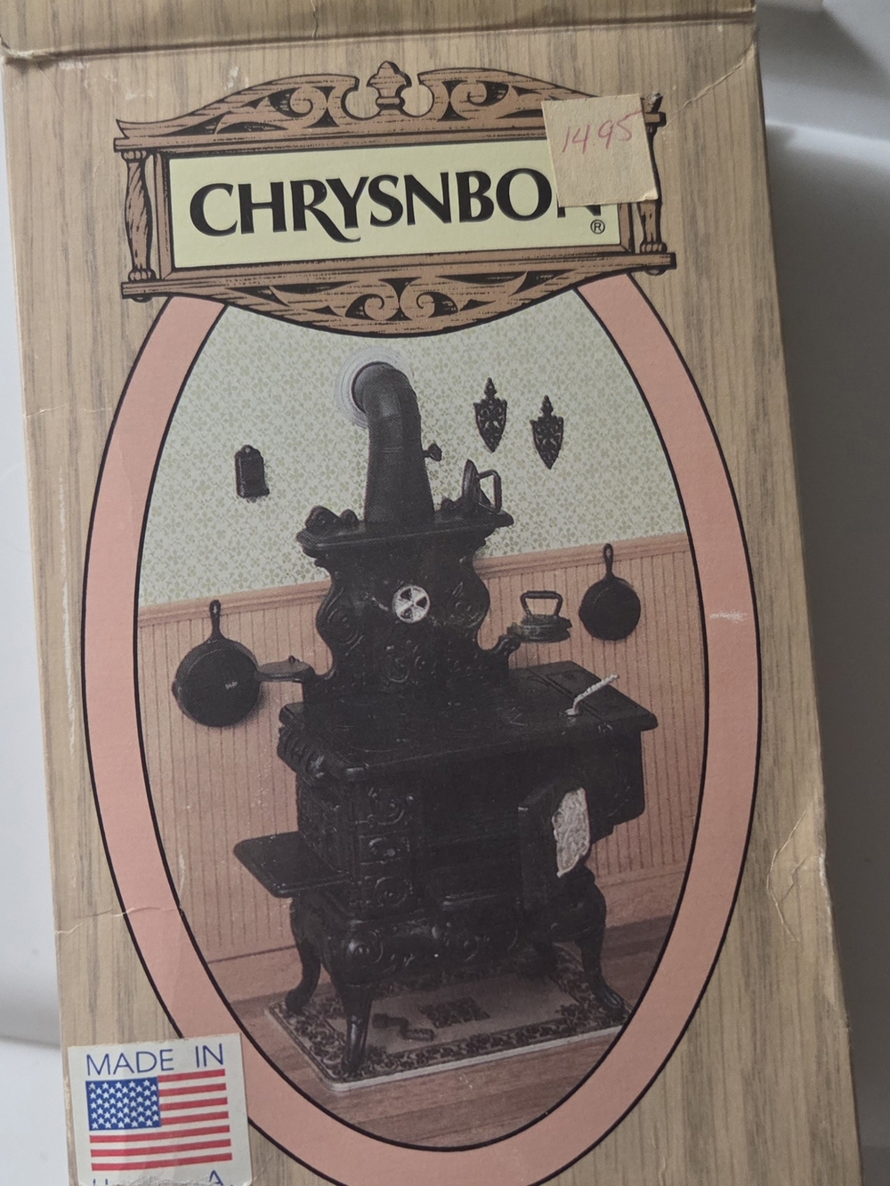 Vintage Chrysnbon  Miniature Cast Iron  Stove  Dollhouse  Kit